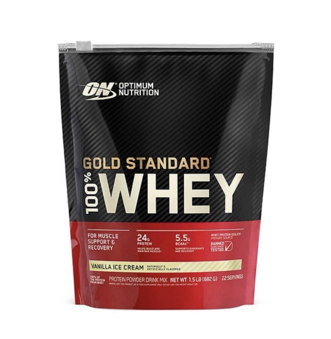 Optimum Nutrition Gold Standard Whey Vanilla 1.5 Lbs 682 G