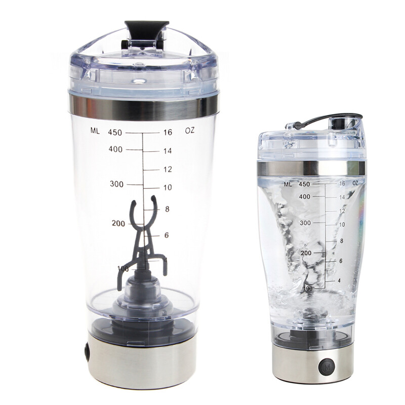 450ml BPA Protein Shaker Water Bottle Electric Automatic Mixer for Smart Cup