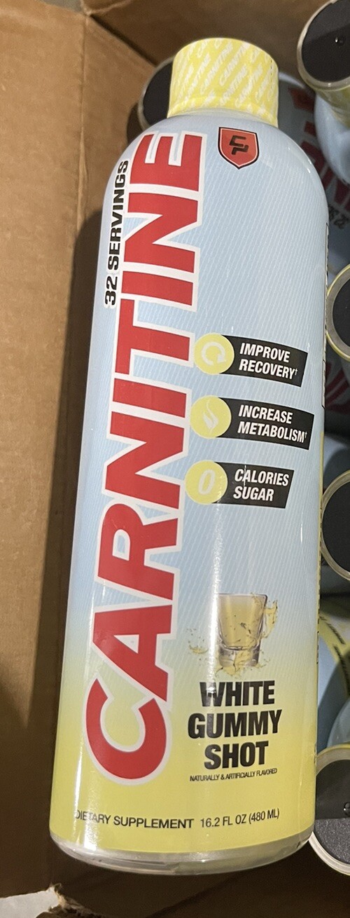 L-CARNITINE Fat Loss-Metabolism Activator – White gummy Shot 32 Servings 16 Oz