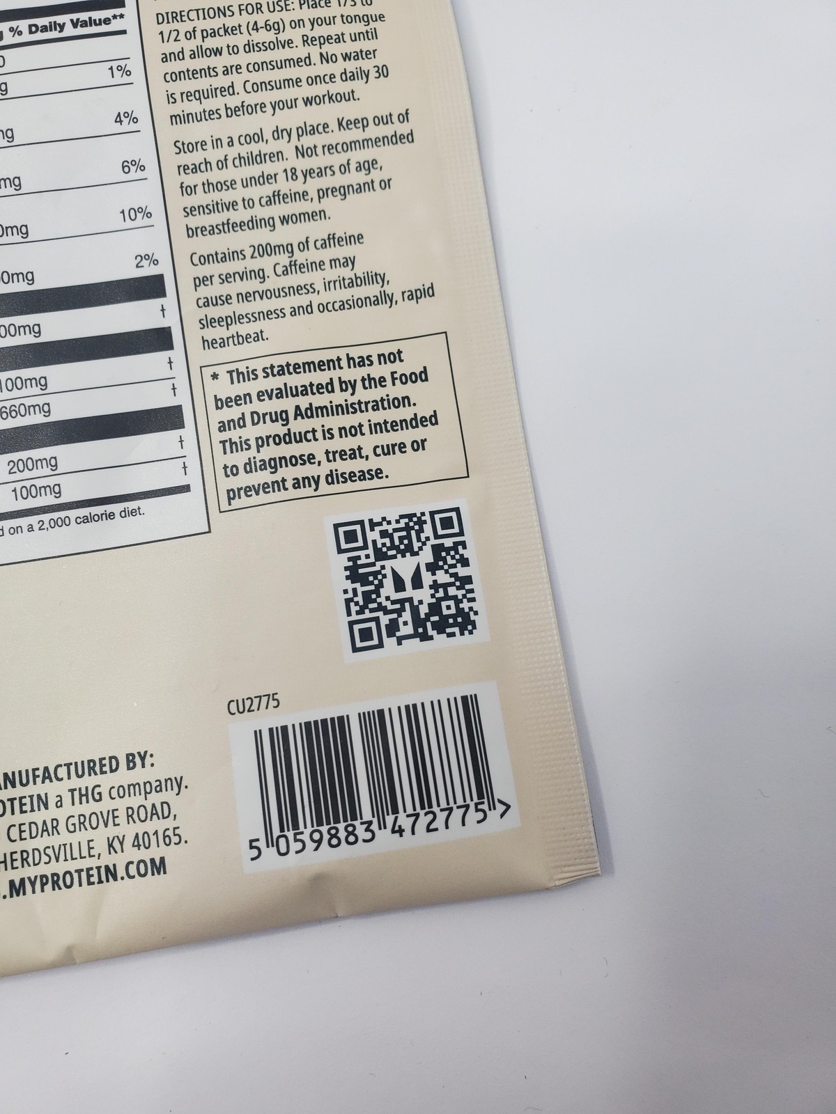 10pk Myprotein Origin Pre-Workout Watermelon Dry Scoop Caffeine Exp 08/26