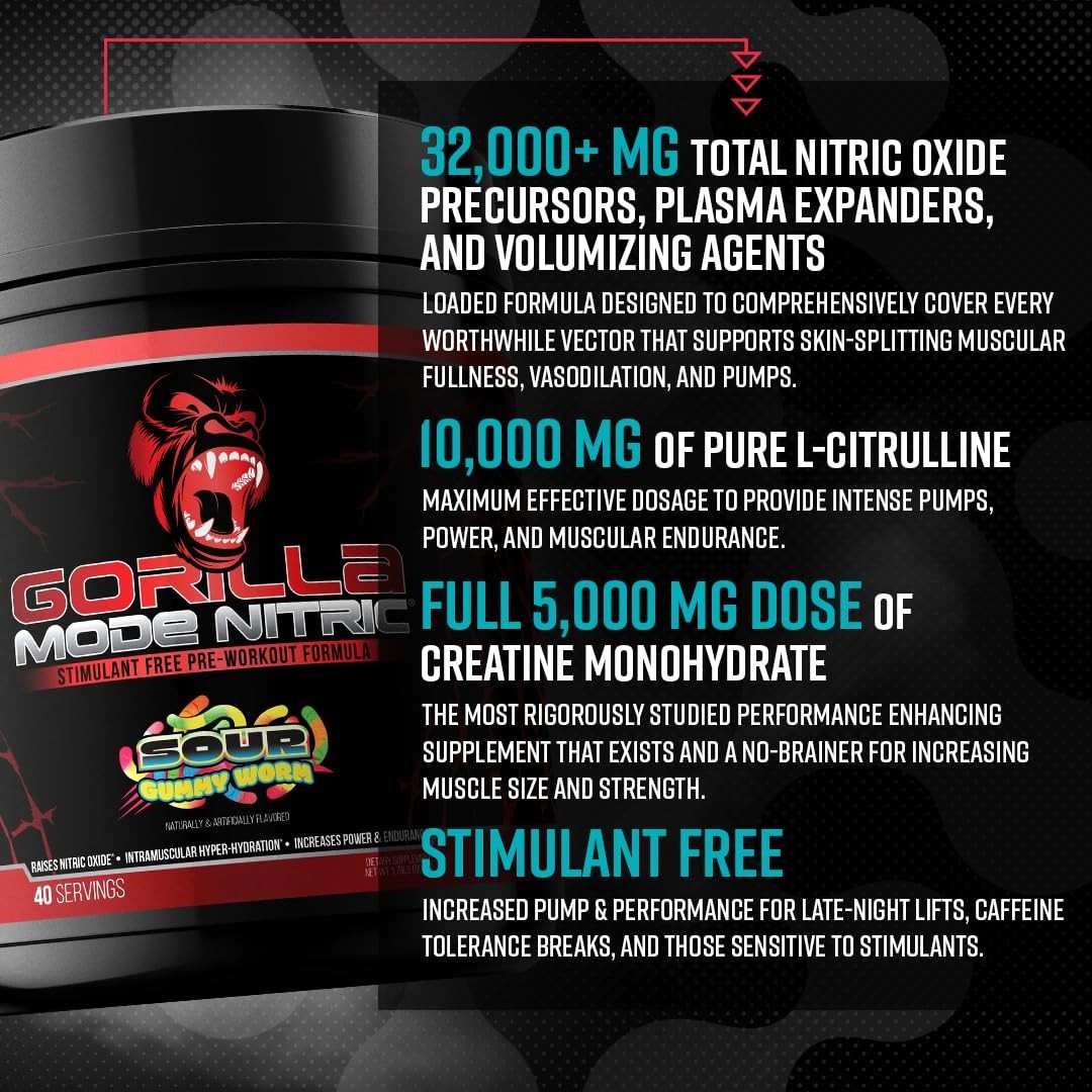 Stimulant-Free Pre-Workout Powder – Massive Pumps, Vasodilation, Best Taste – 76
