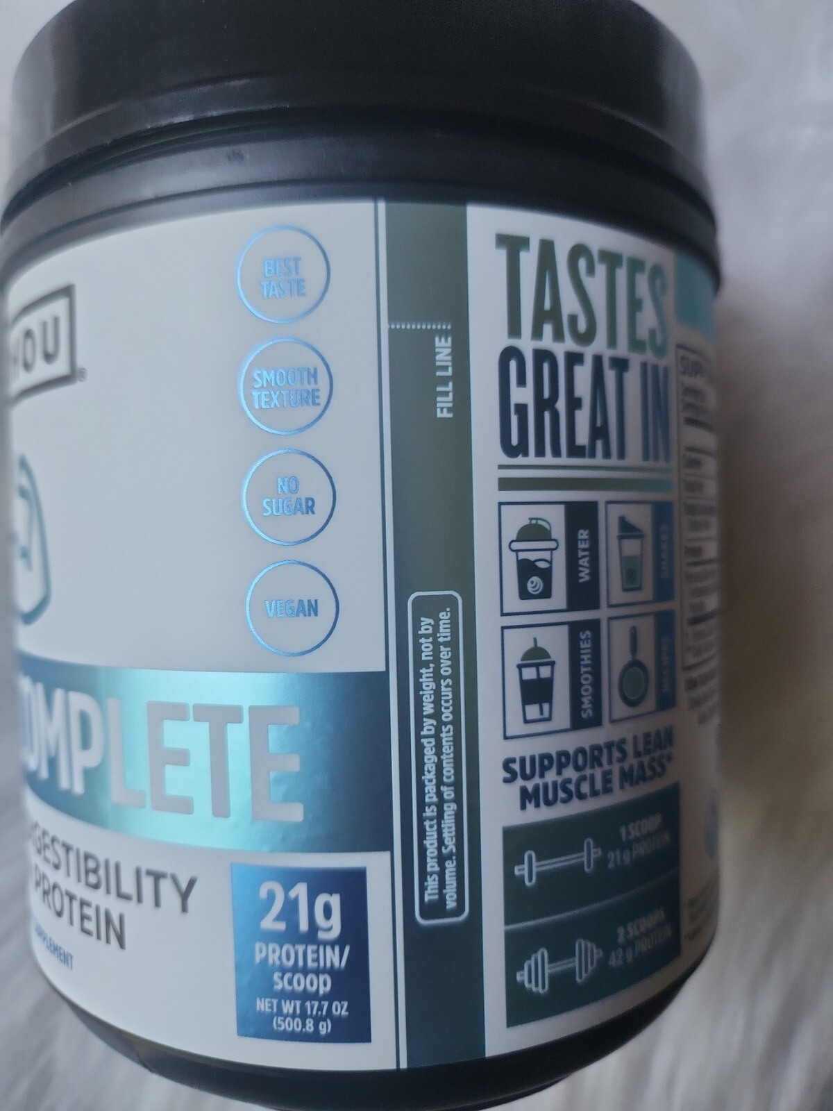 Zhou Nutrition Plant Based Vegan Protein Powder, Best Absorption & Digest Score,