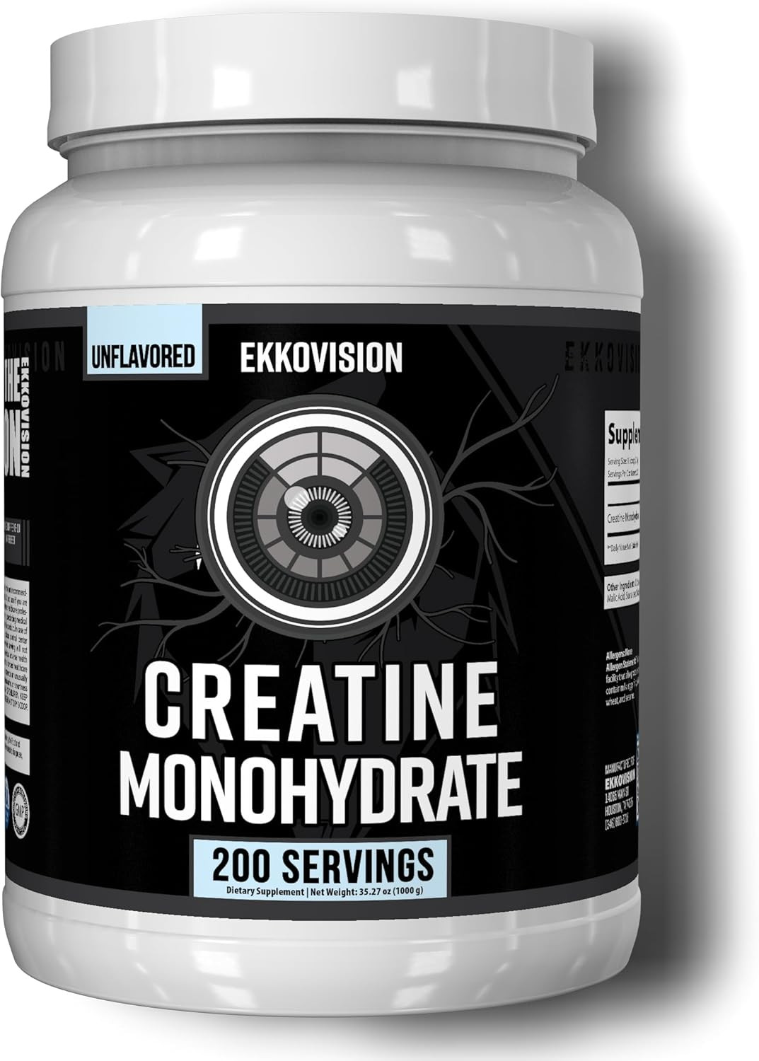 Micronized Creatine Monohydrate Powder, Unflavored, 100 Servings