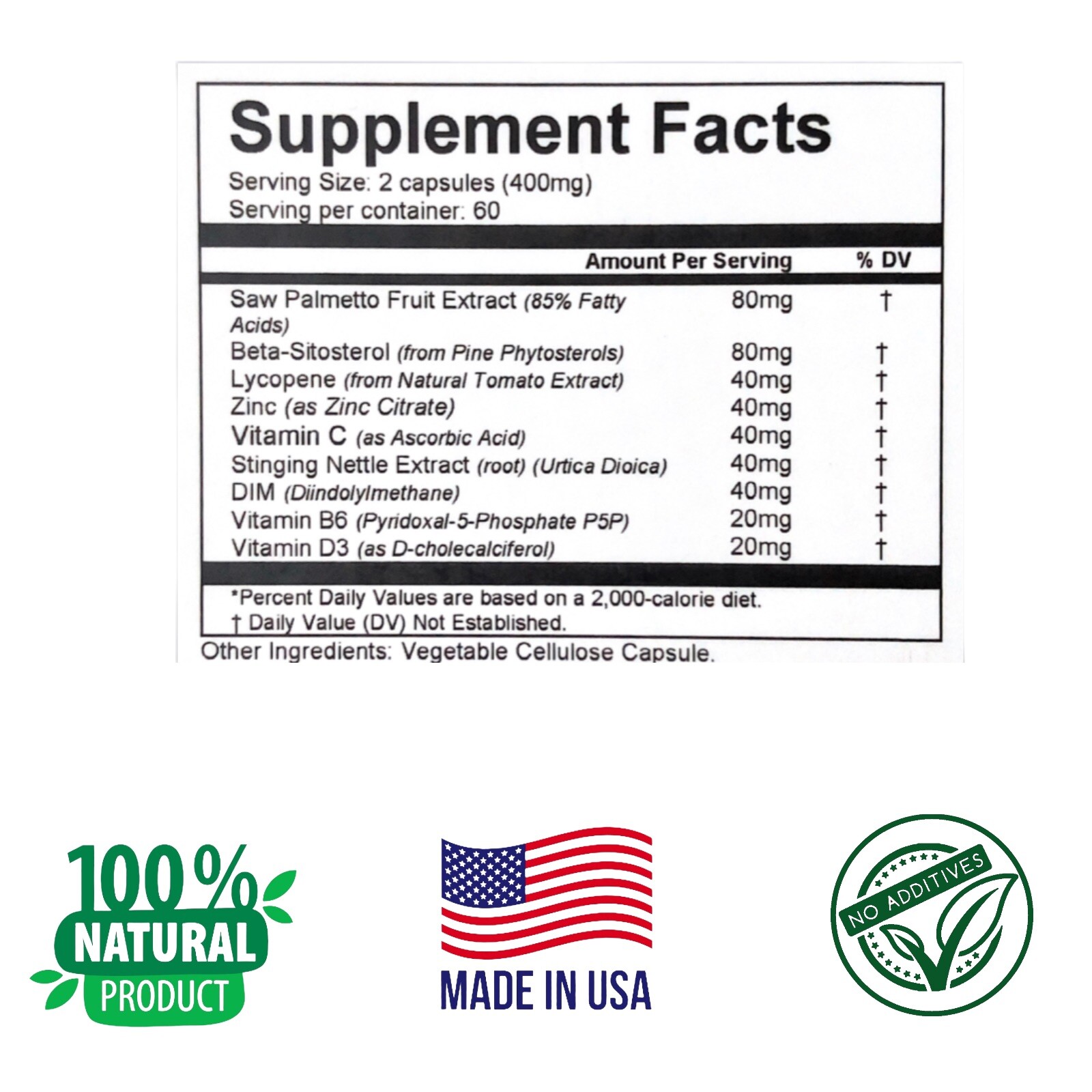 PROSTATE SUPPORT, 120 Capsule, Advantage Men’s Supplement, Prostate Health.