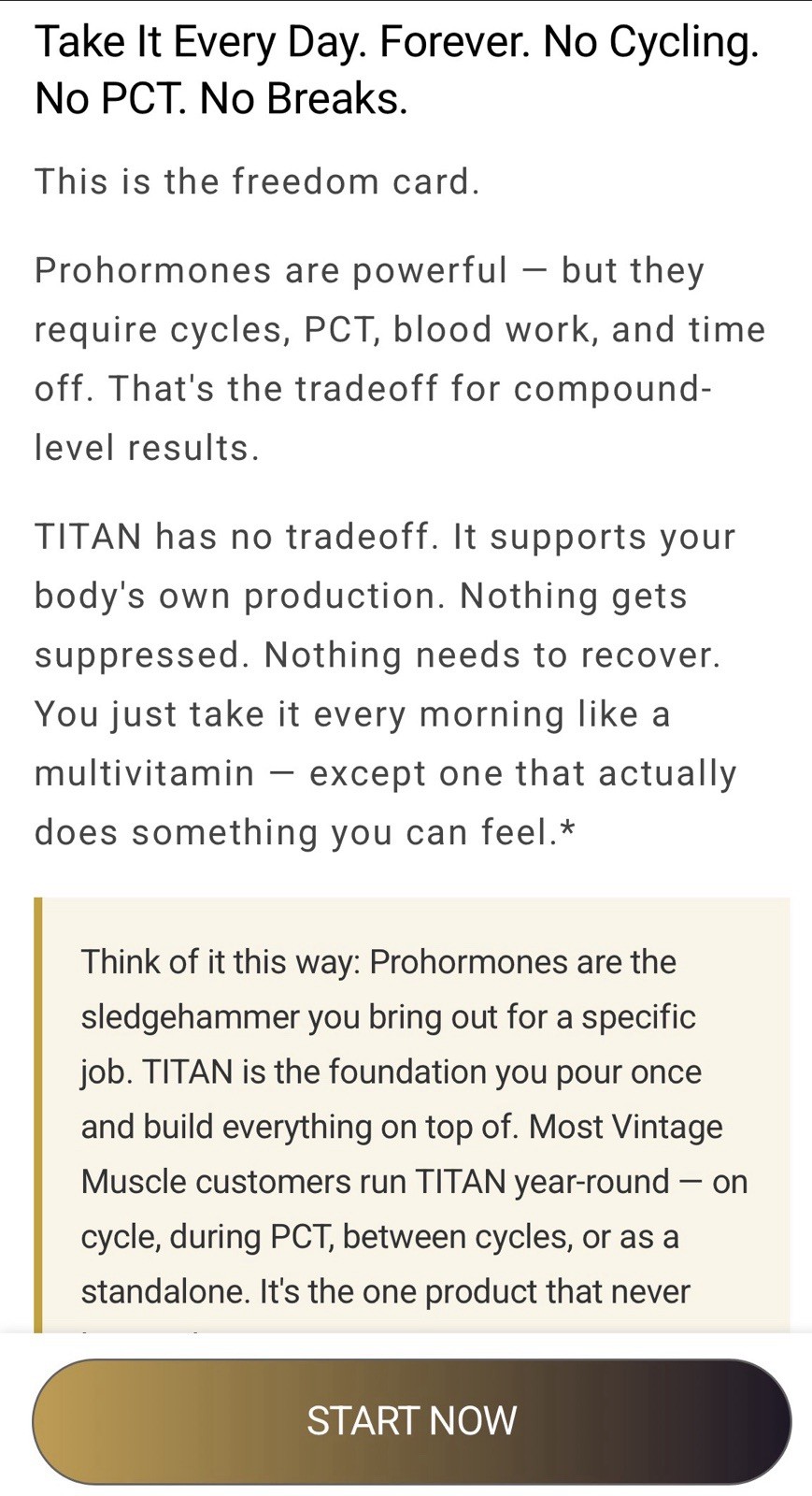 Titan🔱 Natty Test Base Blend 4 Optim. Strength/muscle Gains By Vintage Muscle💪