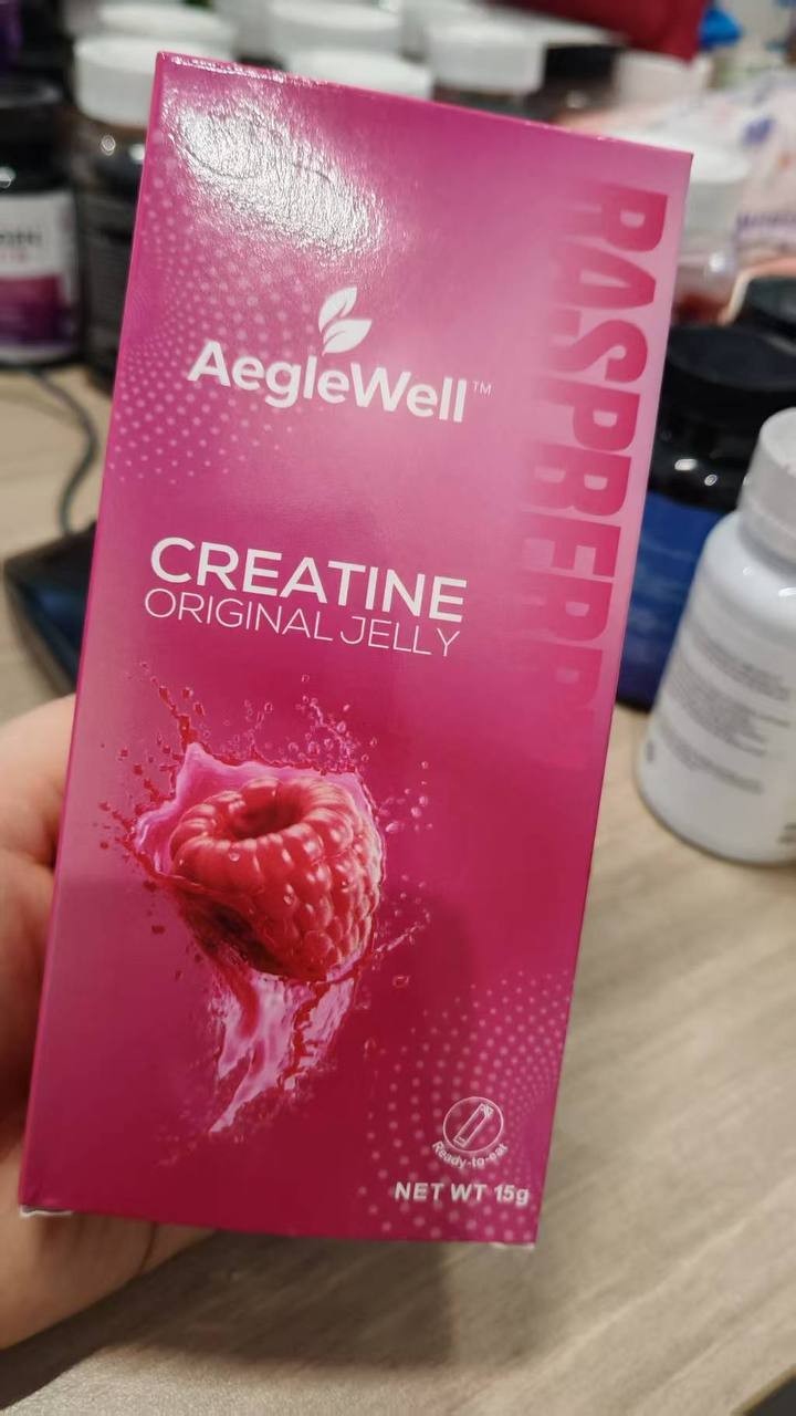 Creatine Jelly 5g Monohydrate Raspberry Muscle Strength Workout Energy Ready2eat