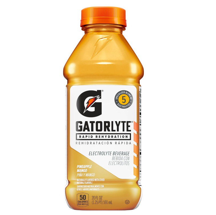 Gatorlyte Rapid Rehydration Electrolyte Drink, 3 Flavor 20 Fl Oz (Pack of 12)