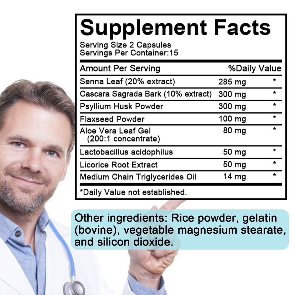 15 Day Cleanse – Gut & Colon Support | Unisex | 30 Capsules