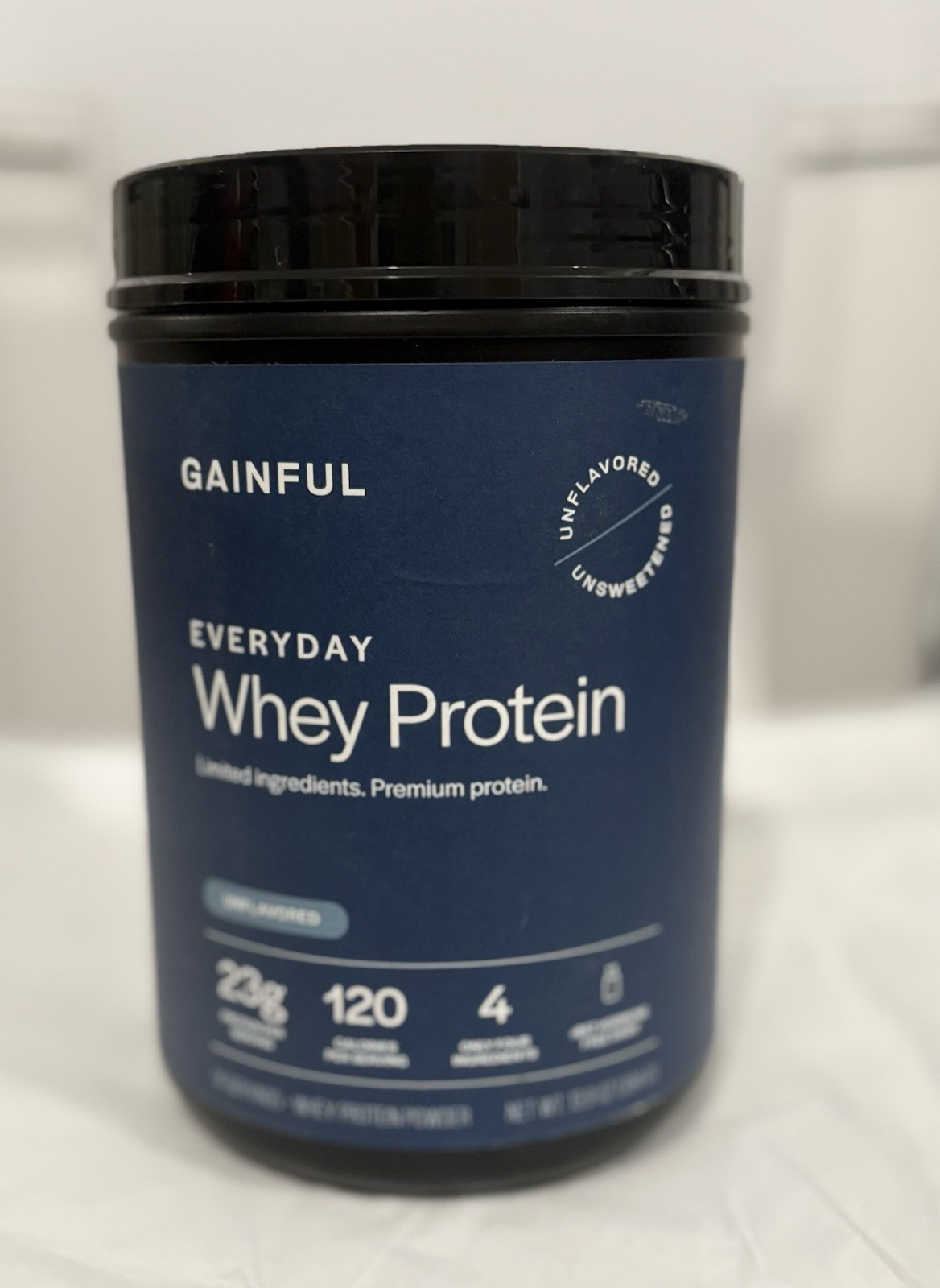 Gainful Everyday Whey Protein Powder 23g Protein per Serving, Unflavored