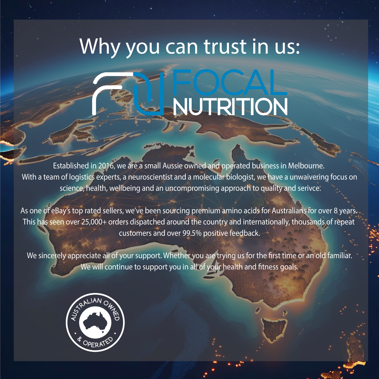100% AUSTRALIAN LEAN WHEY PROTEIN CONCENTRATE *VANILLA* WPC PREMIUM GRASS-FED