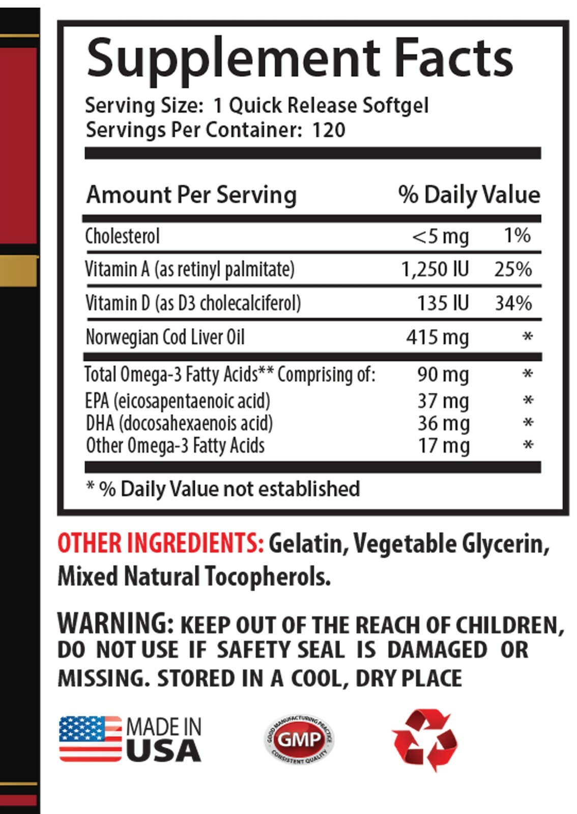 Memory supplements natural – NORWEGIAN COD LIVER OIL 600MG 2B – cod liver caps