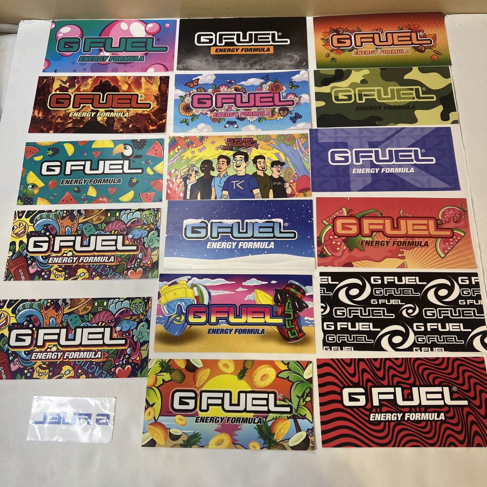 Gfuel Stickers Lot of 17 Some Rare 1 temp tattoo