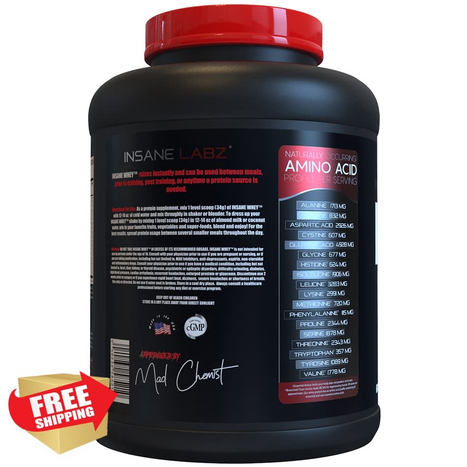 Insane Labz Strawberries and Cream Whey 60 Servings