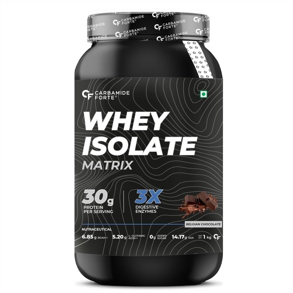 Whey Isolate Protein Powder | 30g Protein | Belgian Chocolate Flavour -1kg