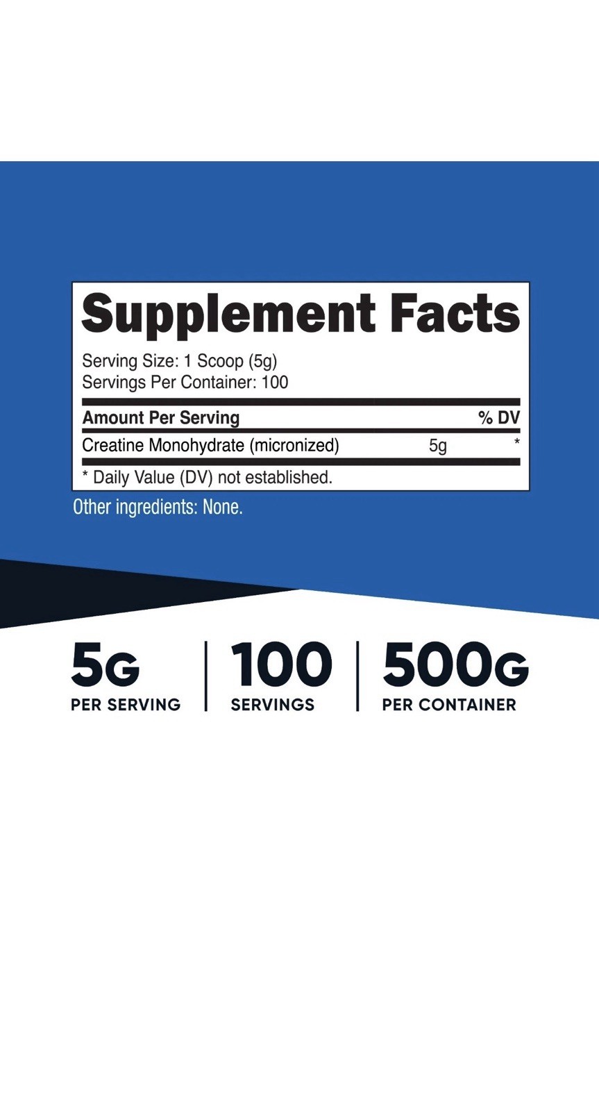 Nutricost Pure Creatine Monohydrate 500 Gram Powder Expiration Date 11/2027
