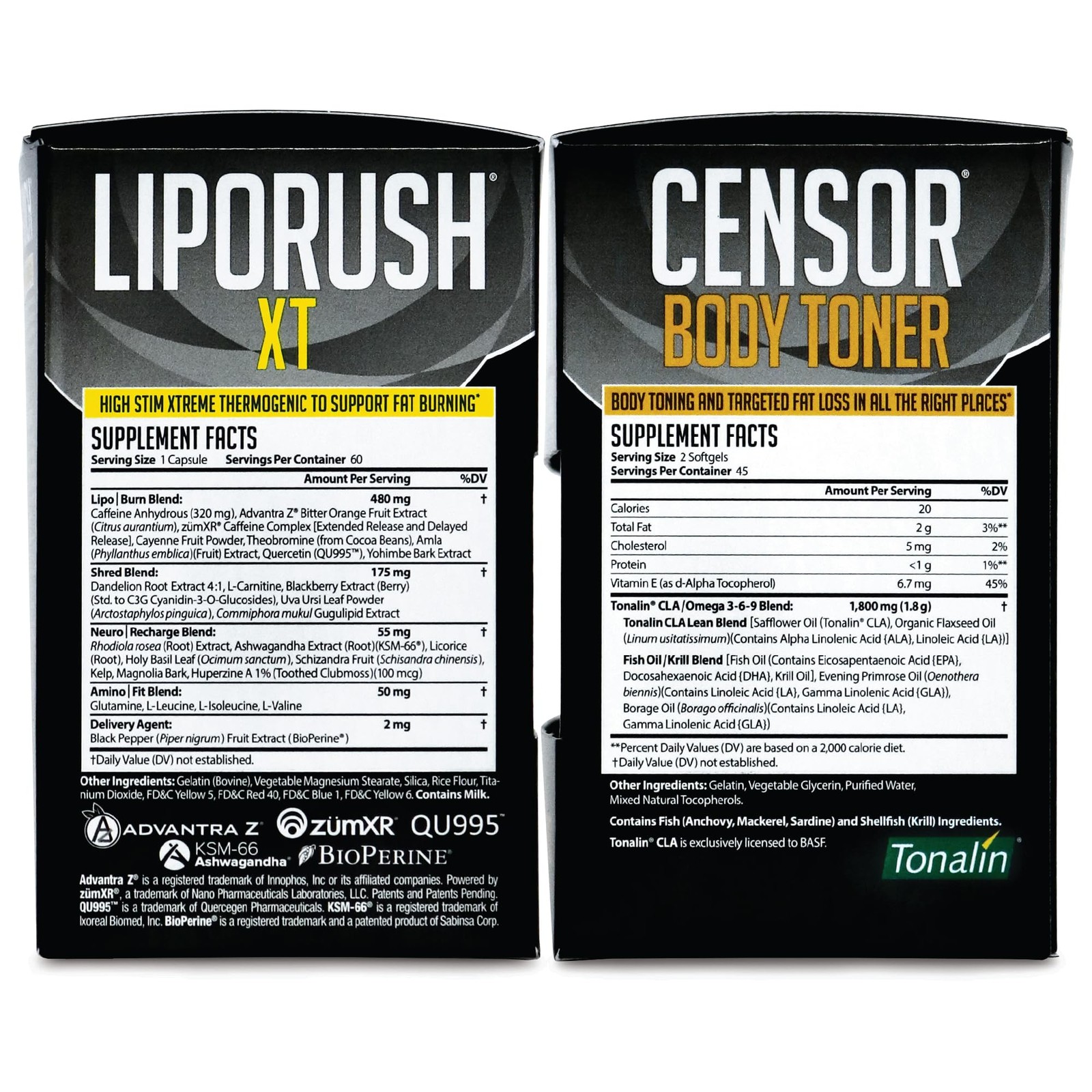 LIPORUSH NDS Nutrition Maximum Strength Dual Impact Stack – Powerful 2-in-1 W…