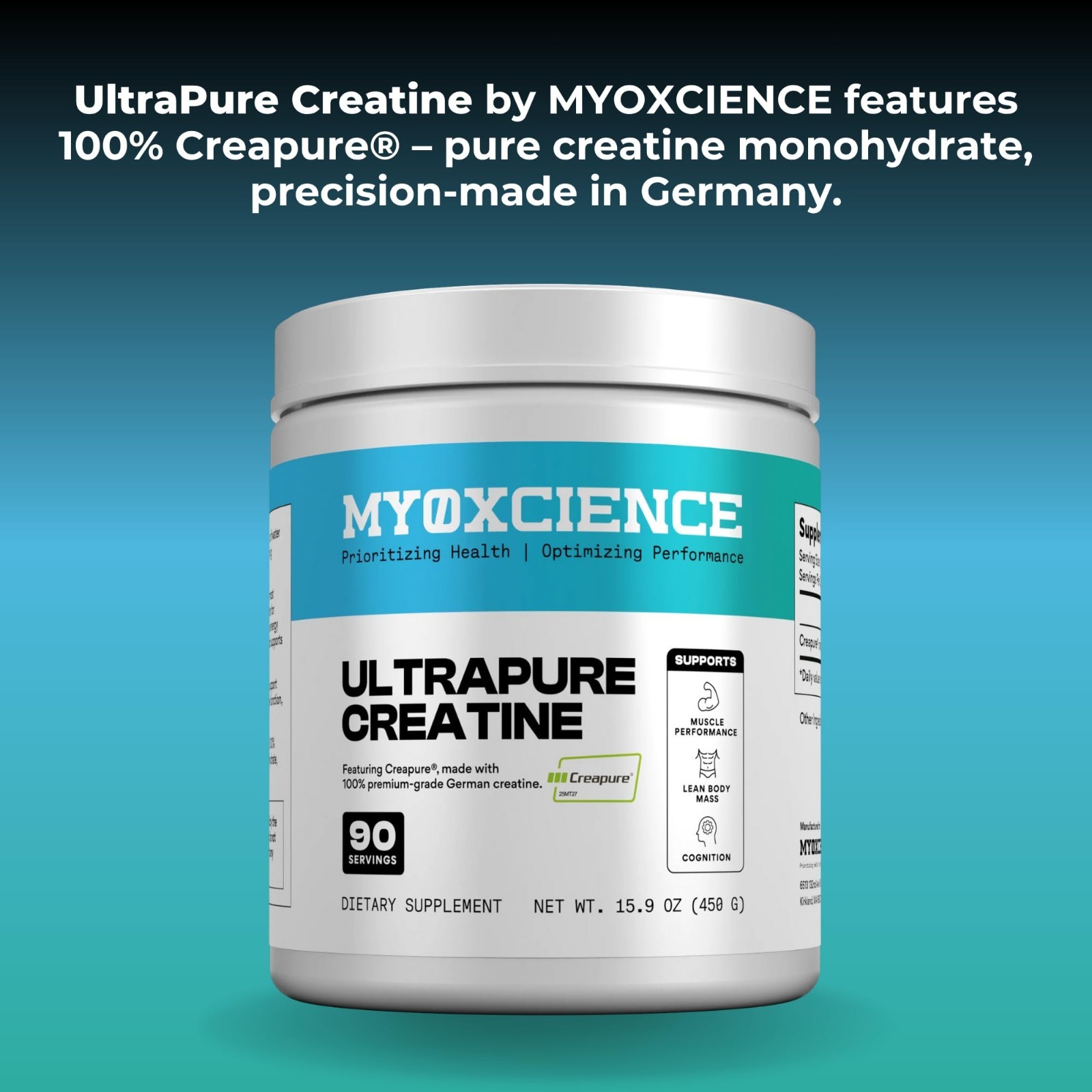 Creatine Monohydrate 5g | Pure German Formula | Boost Muscle Performance & Cogni