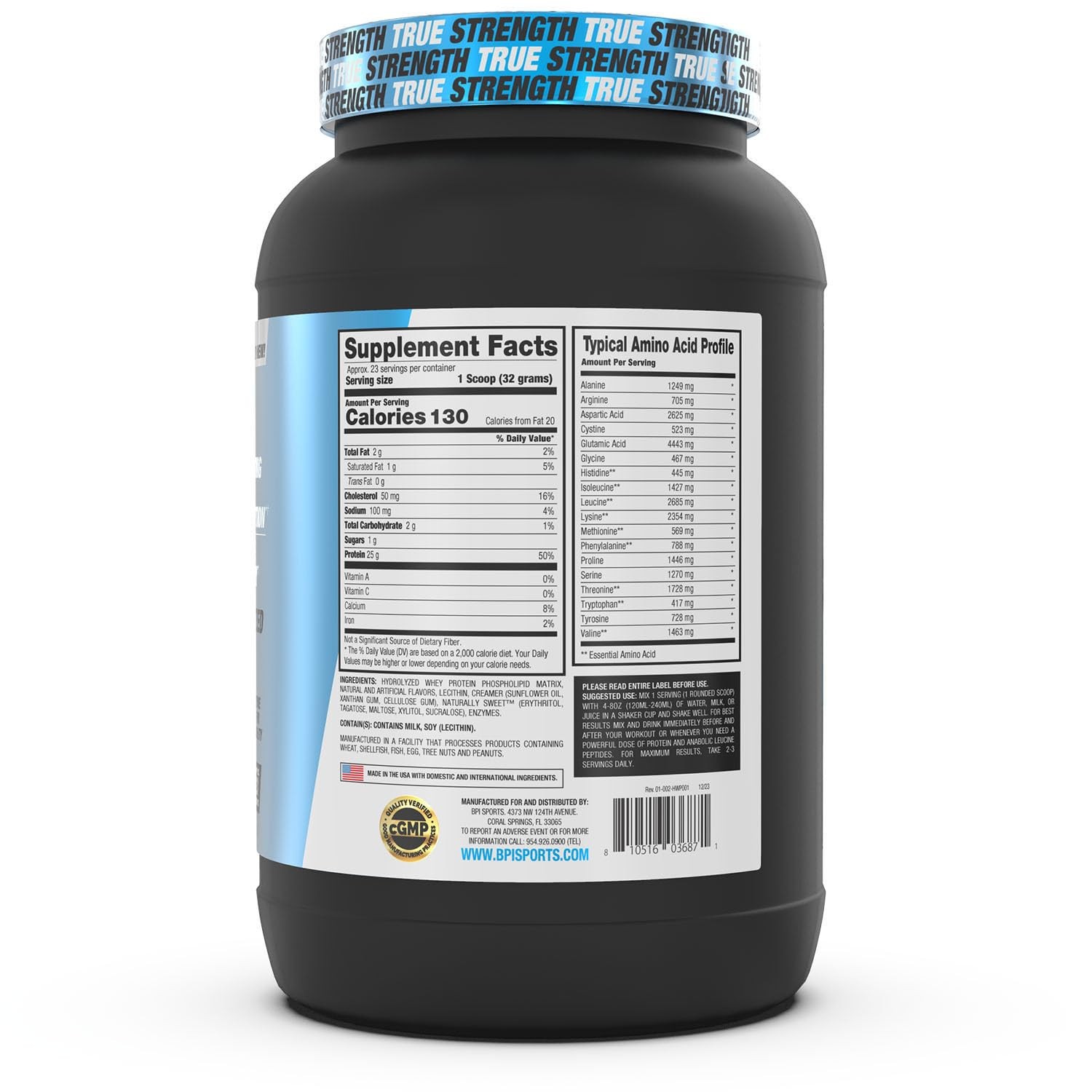 Bpi Sports Hydro Hd – 100 Hydrolyzed Whey Protein Powder – Muscle Growth