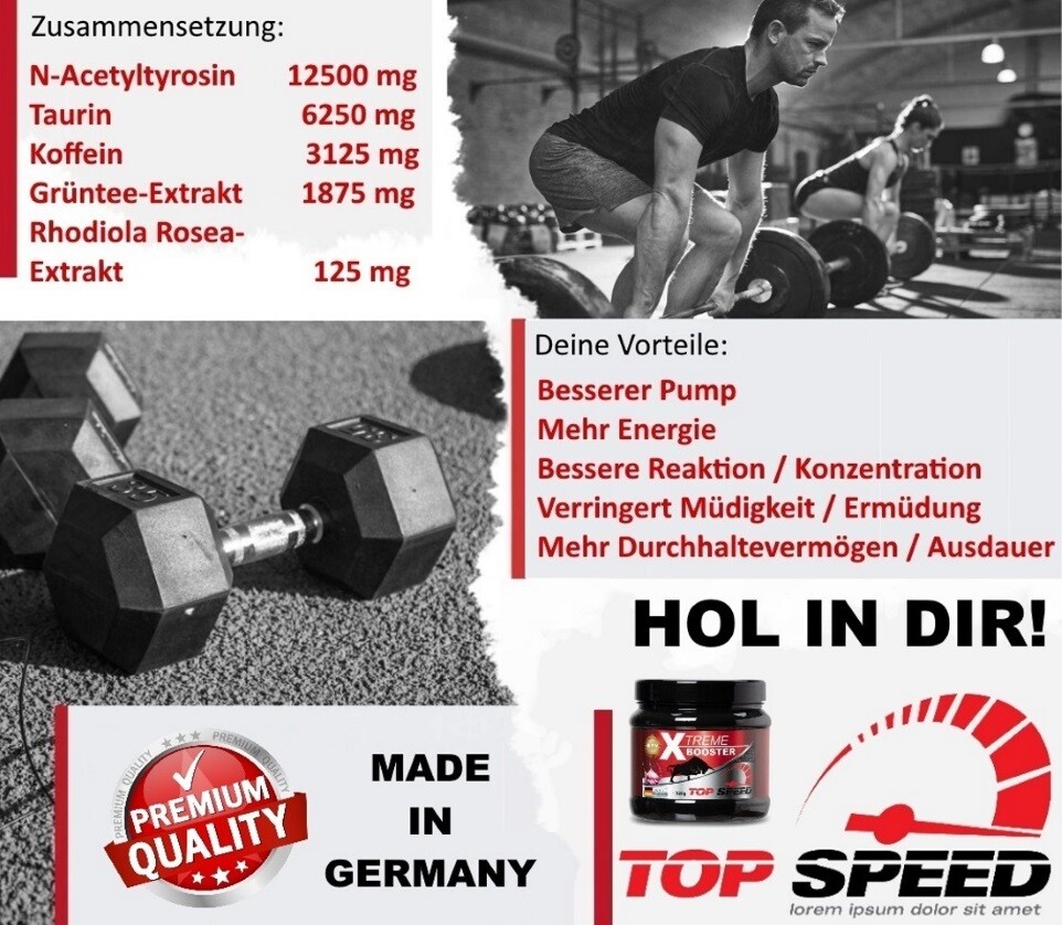 Pre Workout Booster- Testo Energy Anabolic Steroids, Power