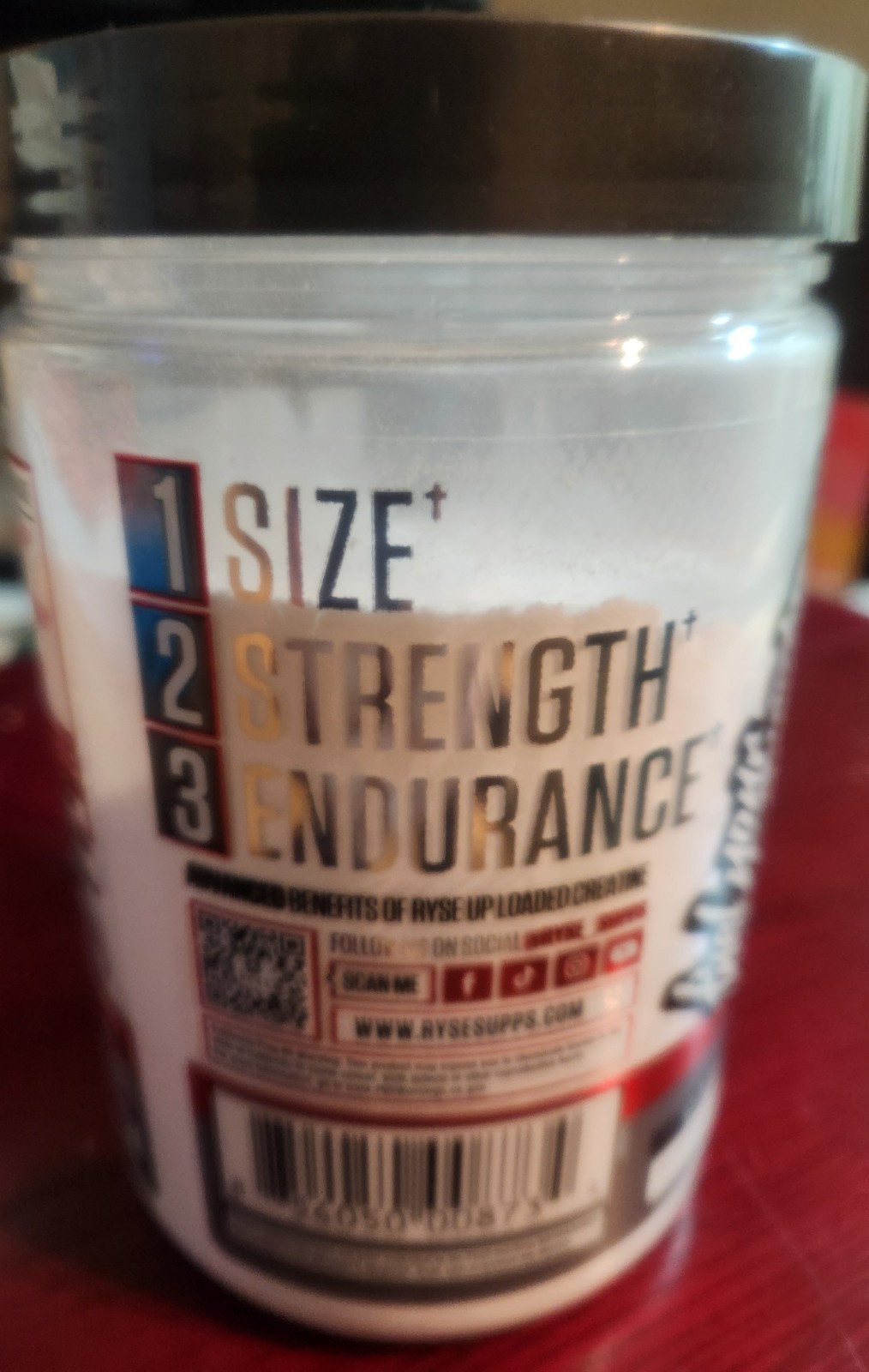 RYSE Loaded Creatine, Unflavored, 11.3 oz (321 g) Muscle Building Formula 30 svs