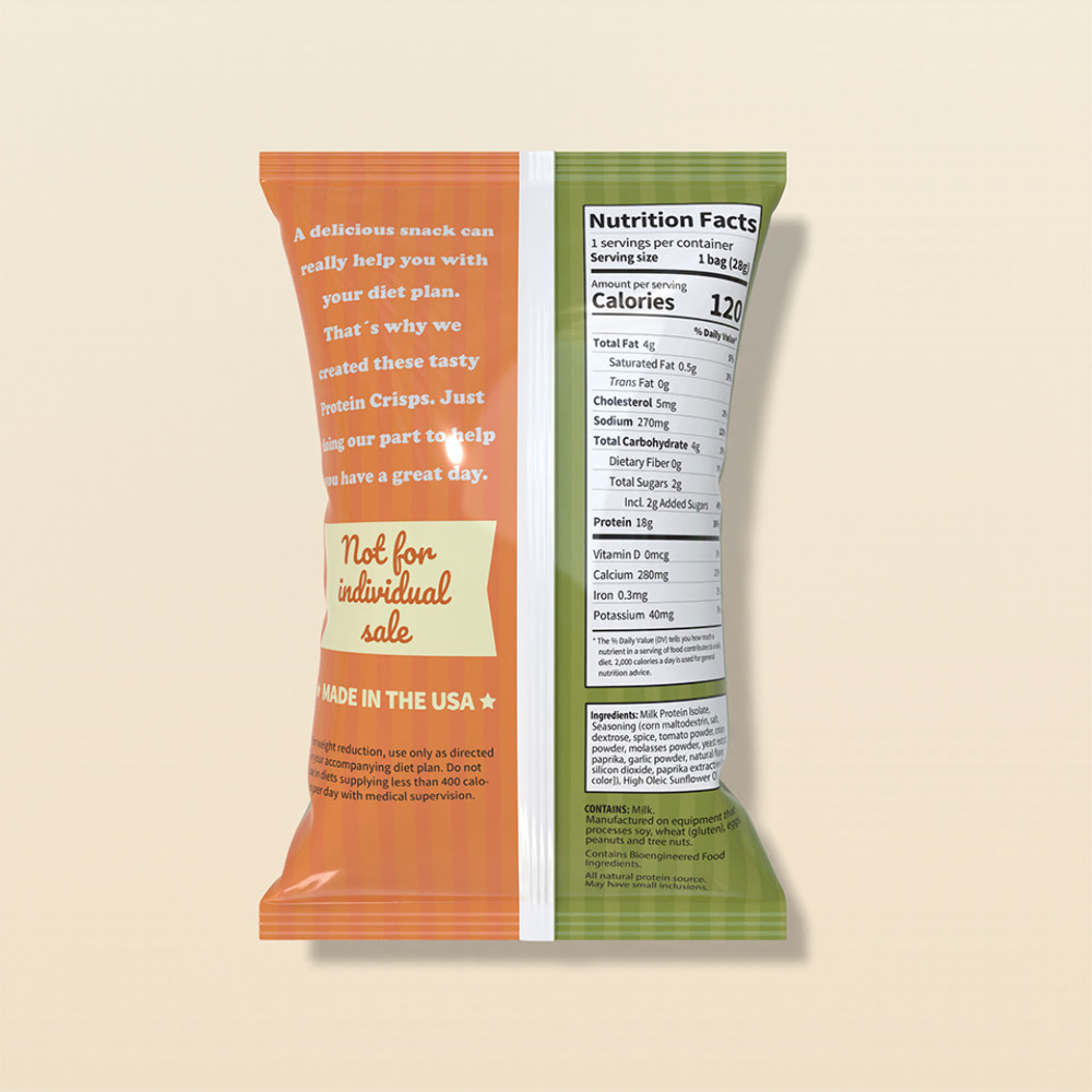 NutriWise – Barbecue Diet Crisps | Ideal Protein Alternative, Low Carb 7/Bags