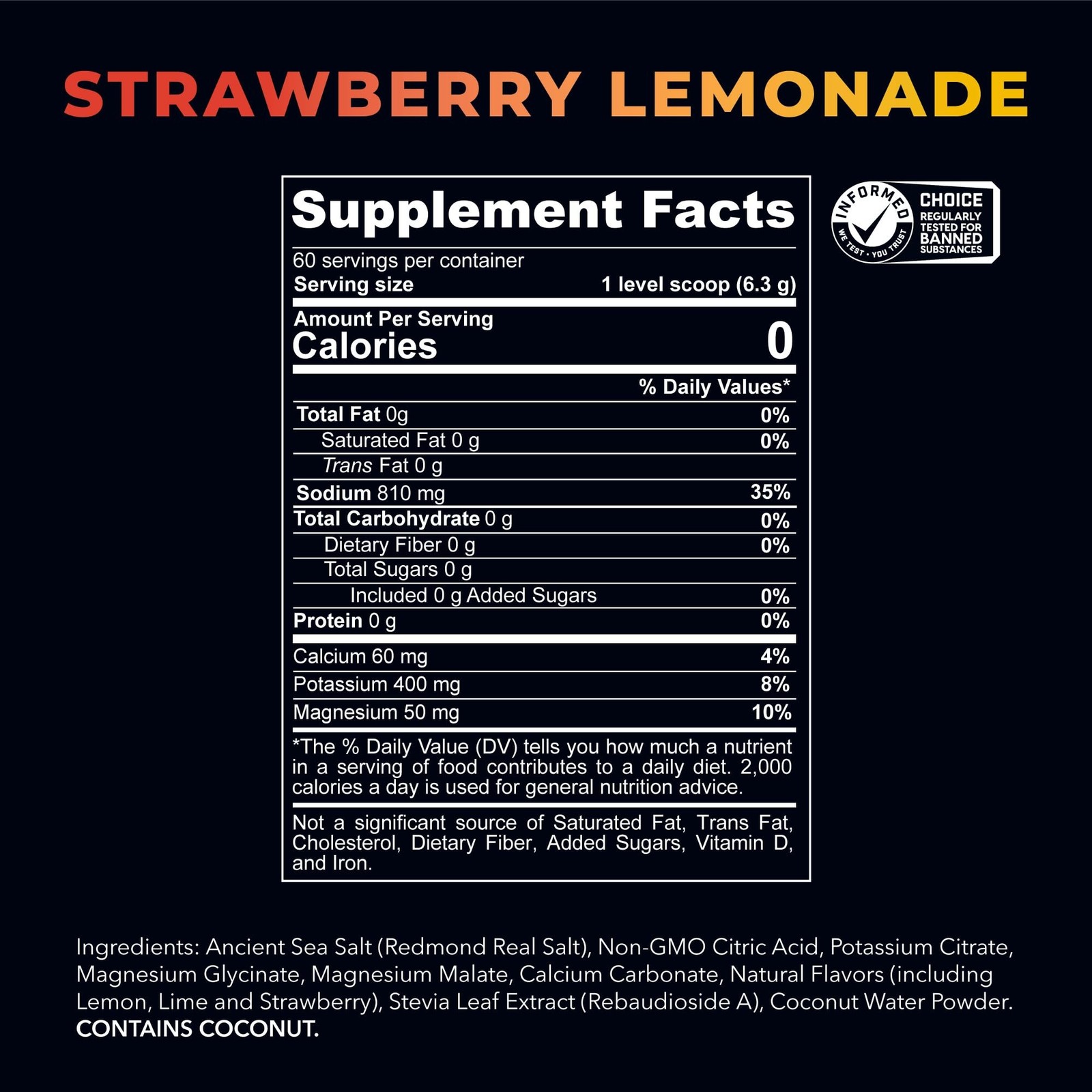 REDMOND Re-Lyte Hydration Electrolyte Mix (Strawberry Lemonade)