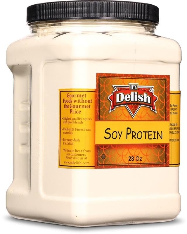 It’s Delish Soy Protein Powder, 28 Oz Reusable Jumbo Jar