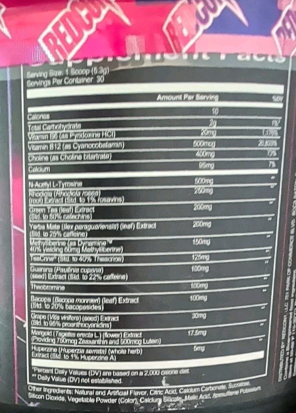 Lot of 2 RARE Redcon1 War Games Pre Workout Bubble Gum Gaming Exp 12/26 5.6 oz.