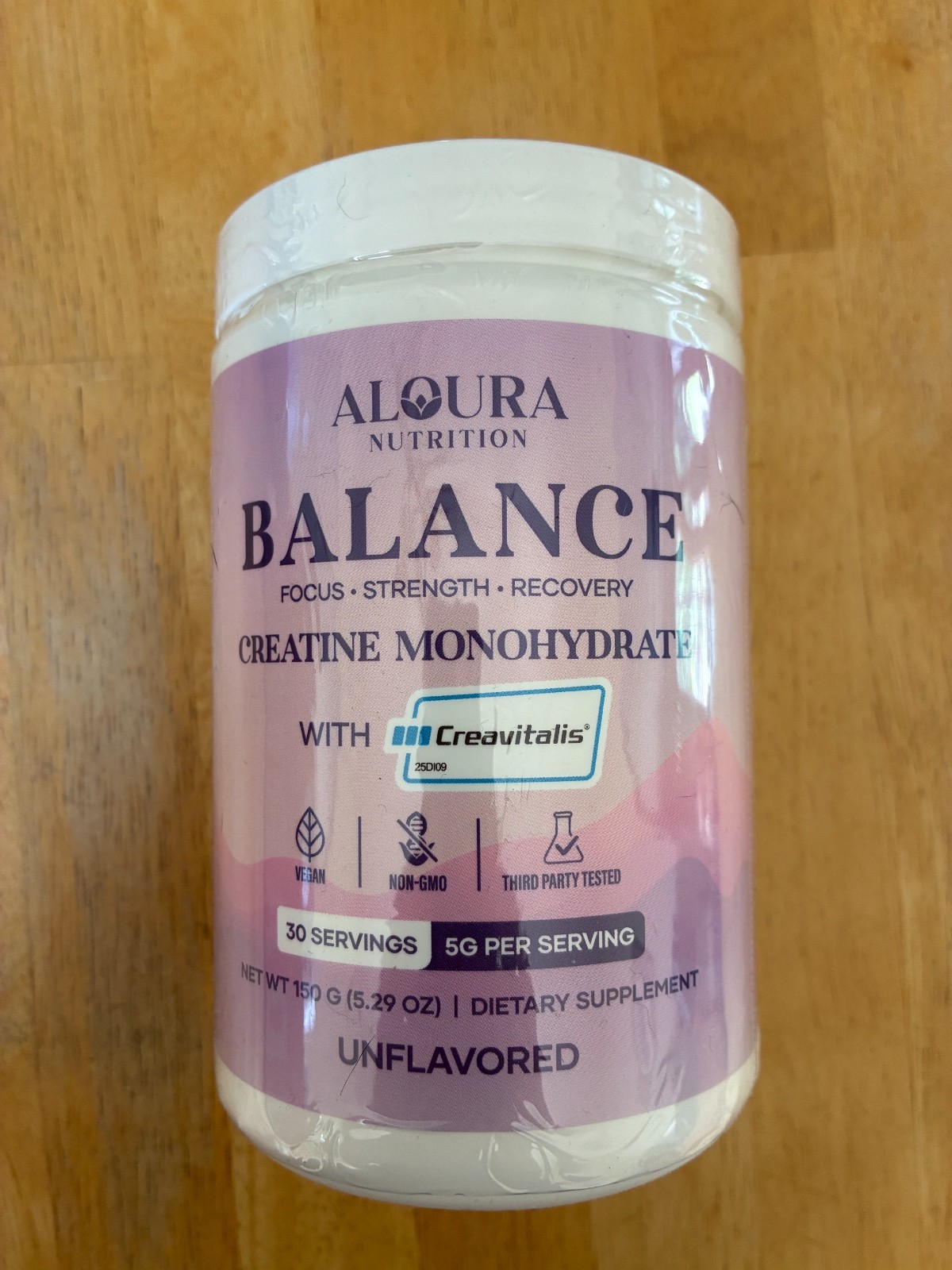 Aloura Nutrition Balance Creatine Monohydrate Creavitalis, Unflavored Powder
