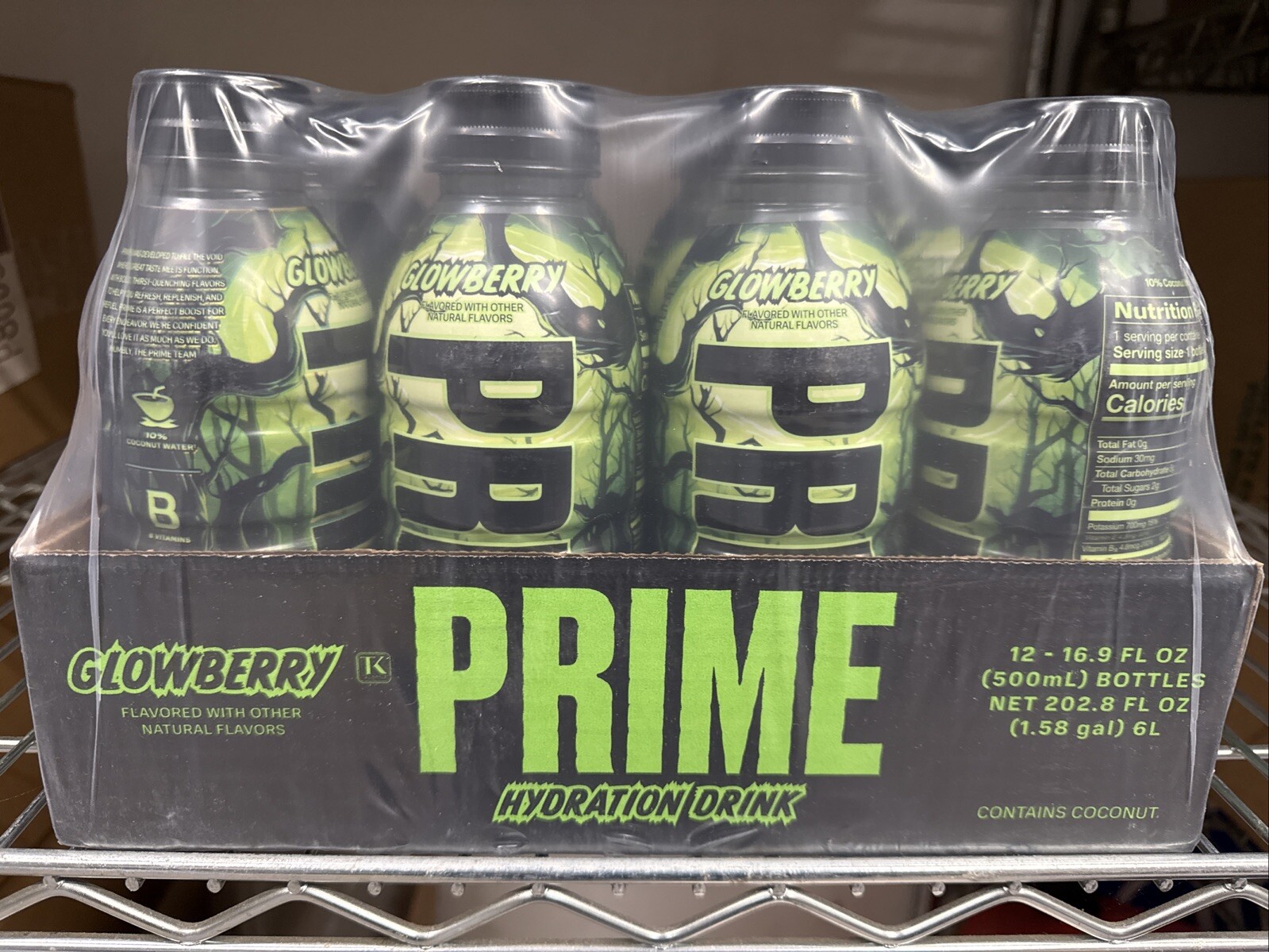 PRIME HYDRATION Drink (16.9oz) Sealed Case – Glowberry