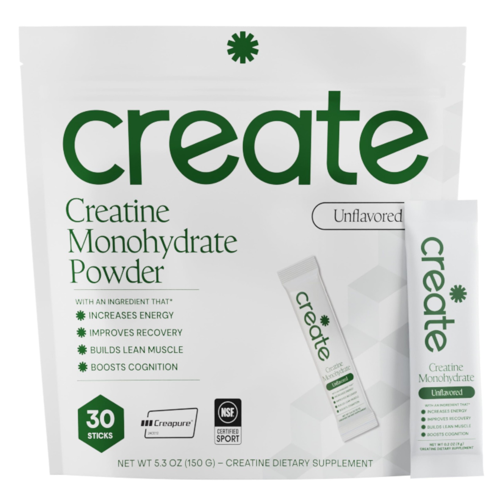 Creatine Monohydrate Powder – Creatine Travel Packets, Made with Creapure, 3r…