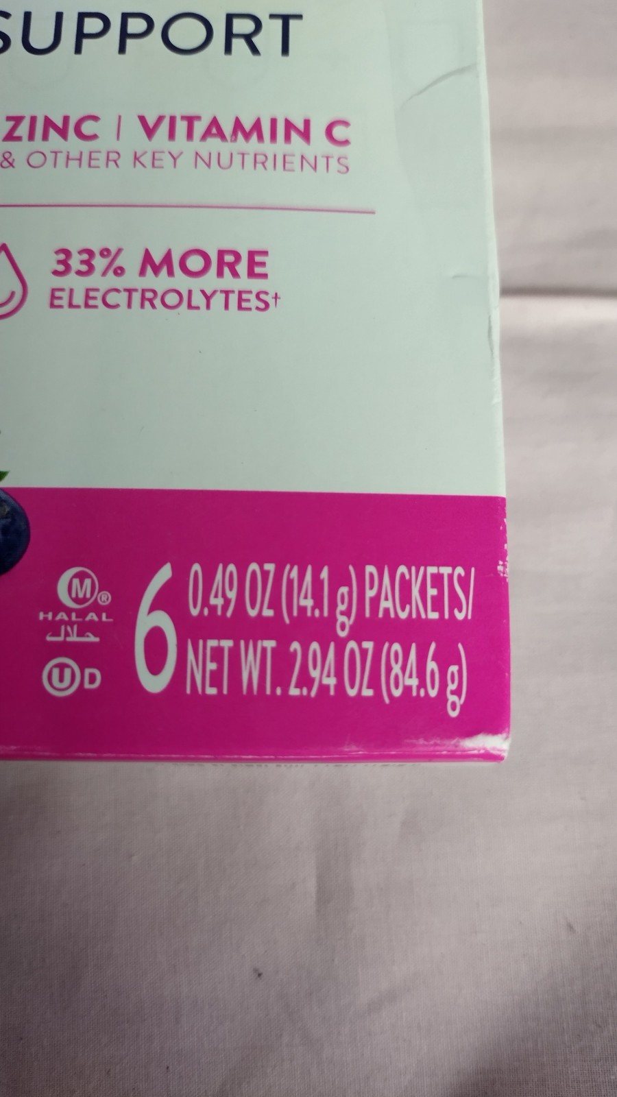 Pedialyte With Immune Support Electrolyte Powder 6 Packets Mixed Berry 2 Boxes
