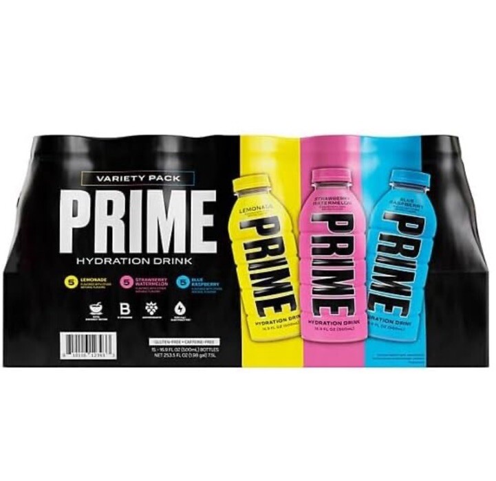 Prime Hydration Drink Variety Pack 2.0, 16.9 Fluid Ounce (Pack of 15)