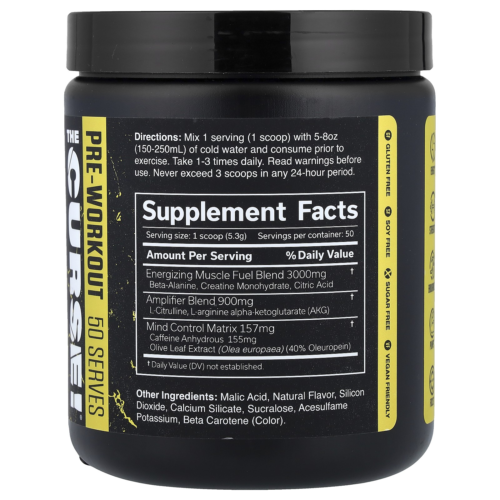 The Curse, Pre-Workout, Pineapple Shred, 8.8 oz (250 g)