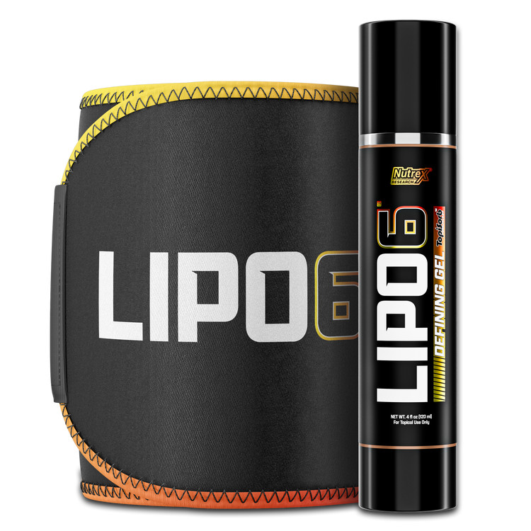 Nutrex Research Lipo 6 Defining Gel Fat Burner with Waist Trimmer Purchase Sweat
