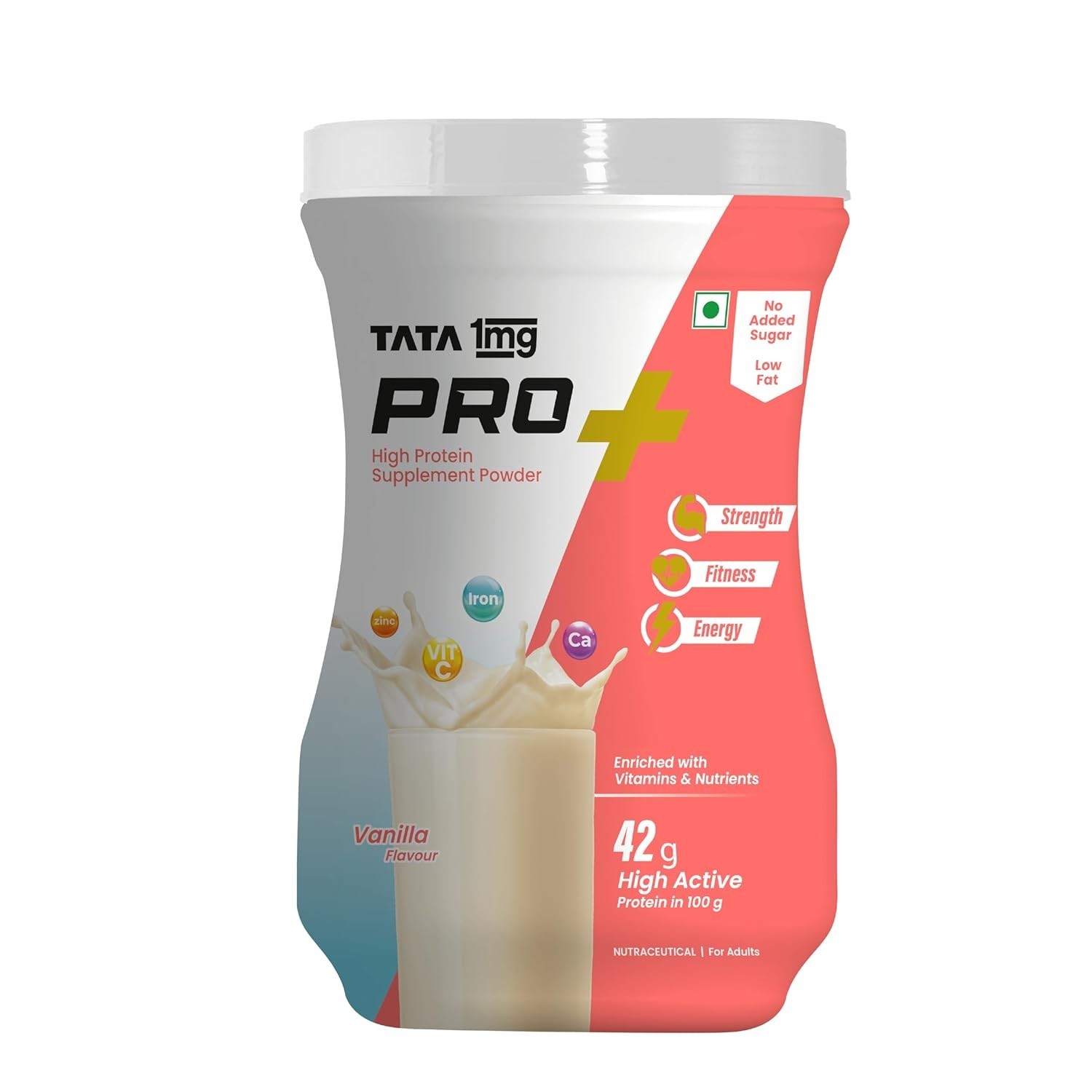 High Protein Powder with 23 essential nutrients For Overall Fitness | Vanilla