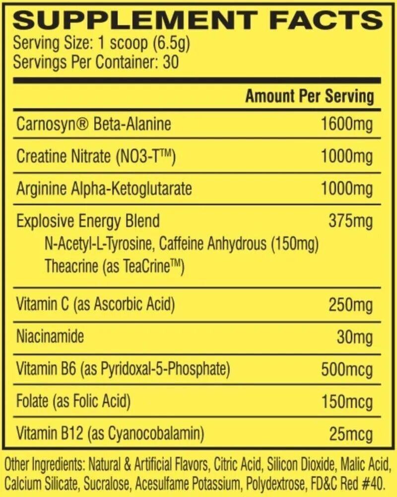 Cellucor C4 Extreme – Explosive Pre-Workout – 30 Servings – Midnight Cherry