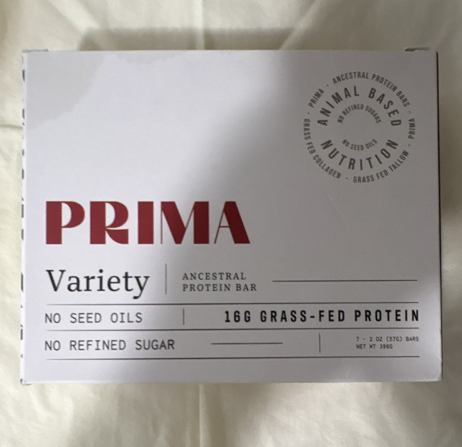 PRIMA Variety Grass-Fed Protein Bars 16g, No Seed Oils, No Refined Sugar