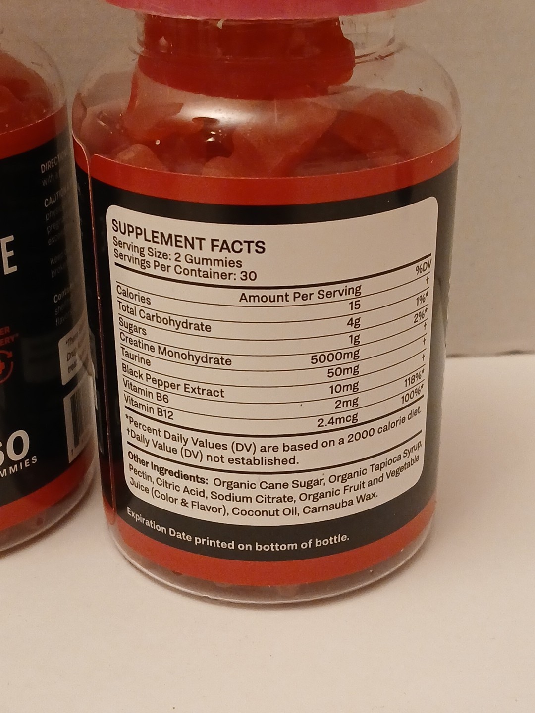 TWO Creatine Monohydrate 60 Gummies Each Strength & Muscle Growth Workout Energy