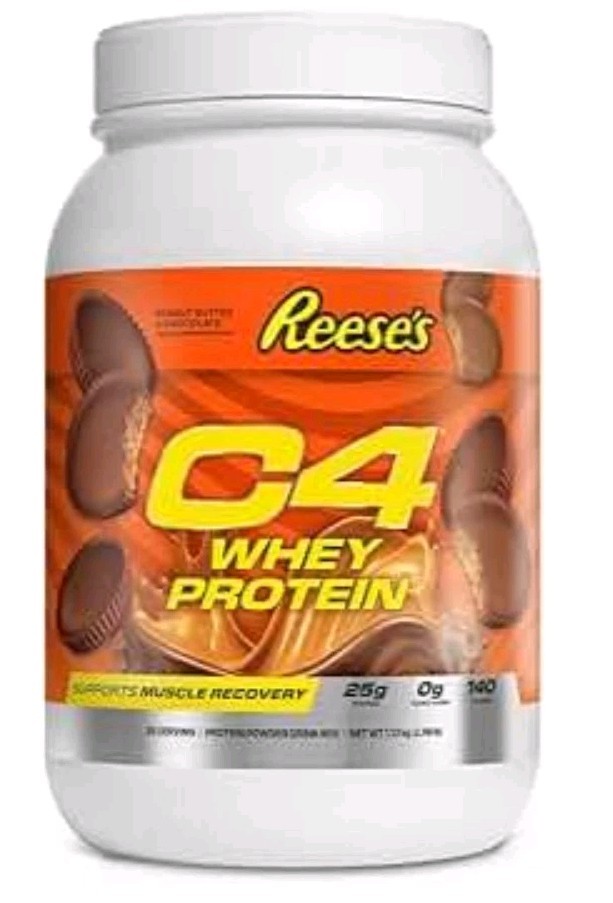 3 PACK BUNDLE C4 Premium Whey Protein Powder, Reese’s PeanutButter, 1.43lb(Each)