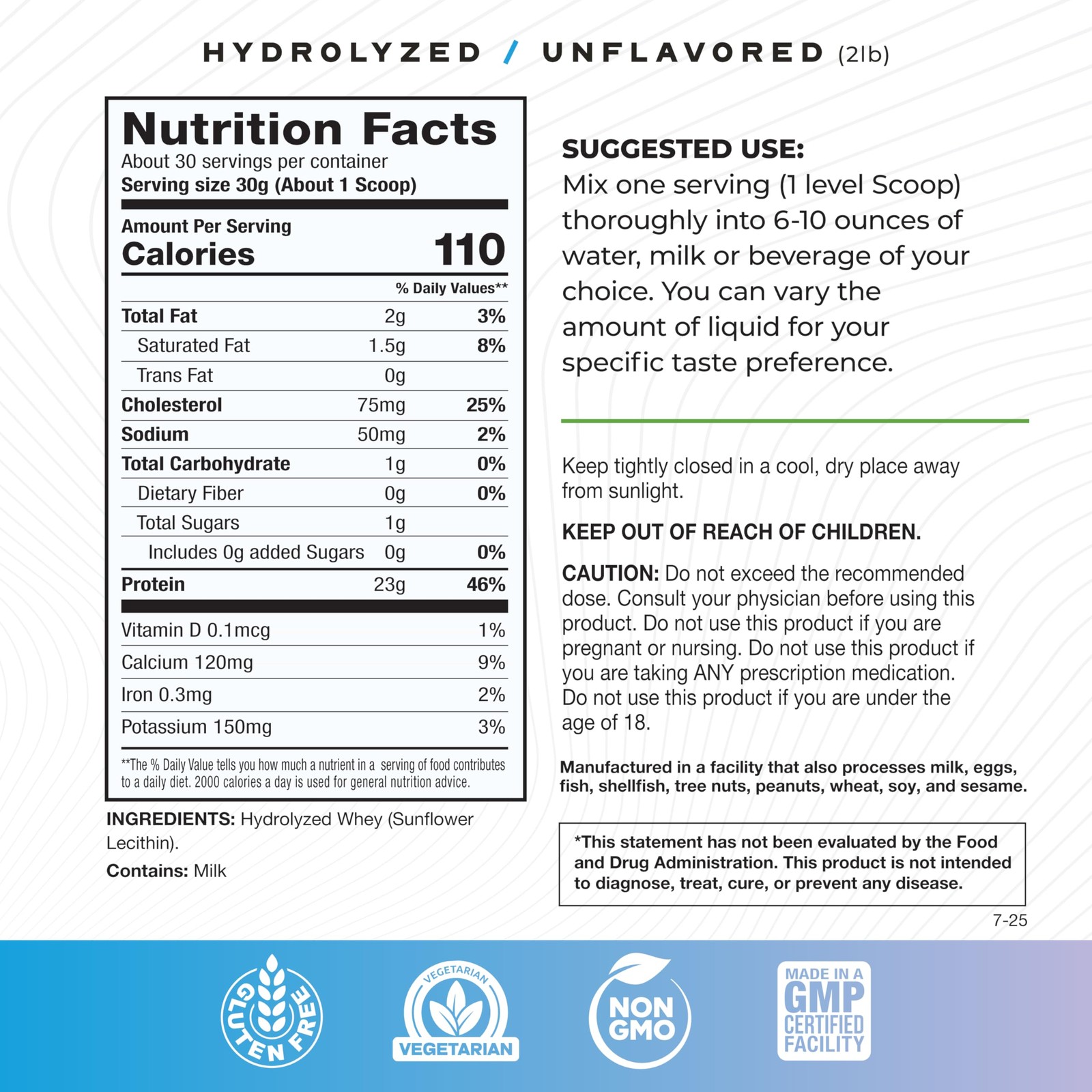 Muscle Feast Hydrolyzed Whey Protein Powder Grass Fed And All Natural