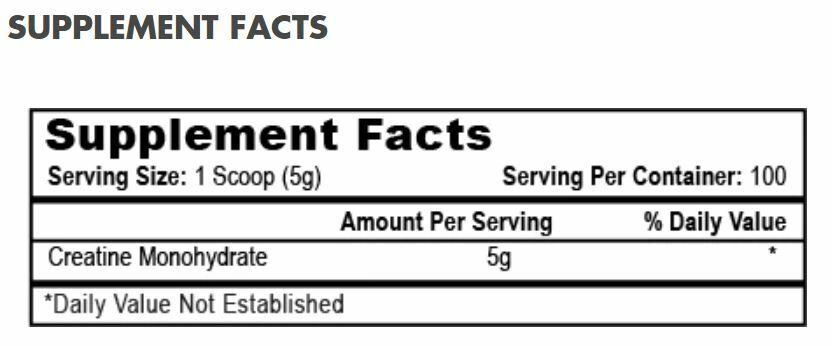APS CREATINE MONOHYDRATE Powder HPLC Pure Potency 100 Servings 500g Grams Size