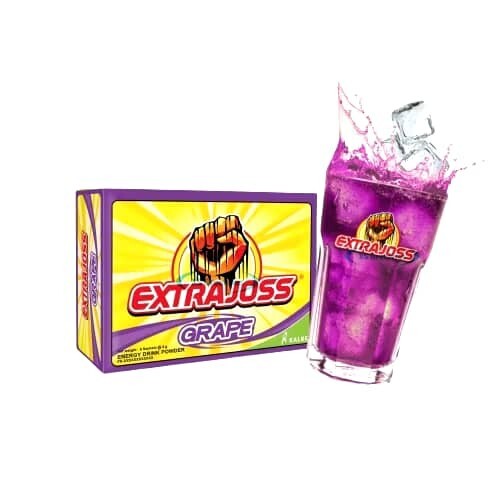 60 Sachet (10box) Extra Joss Grape Sugar Free Energy Drink Powder FREE SHIPPING