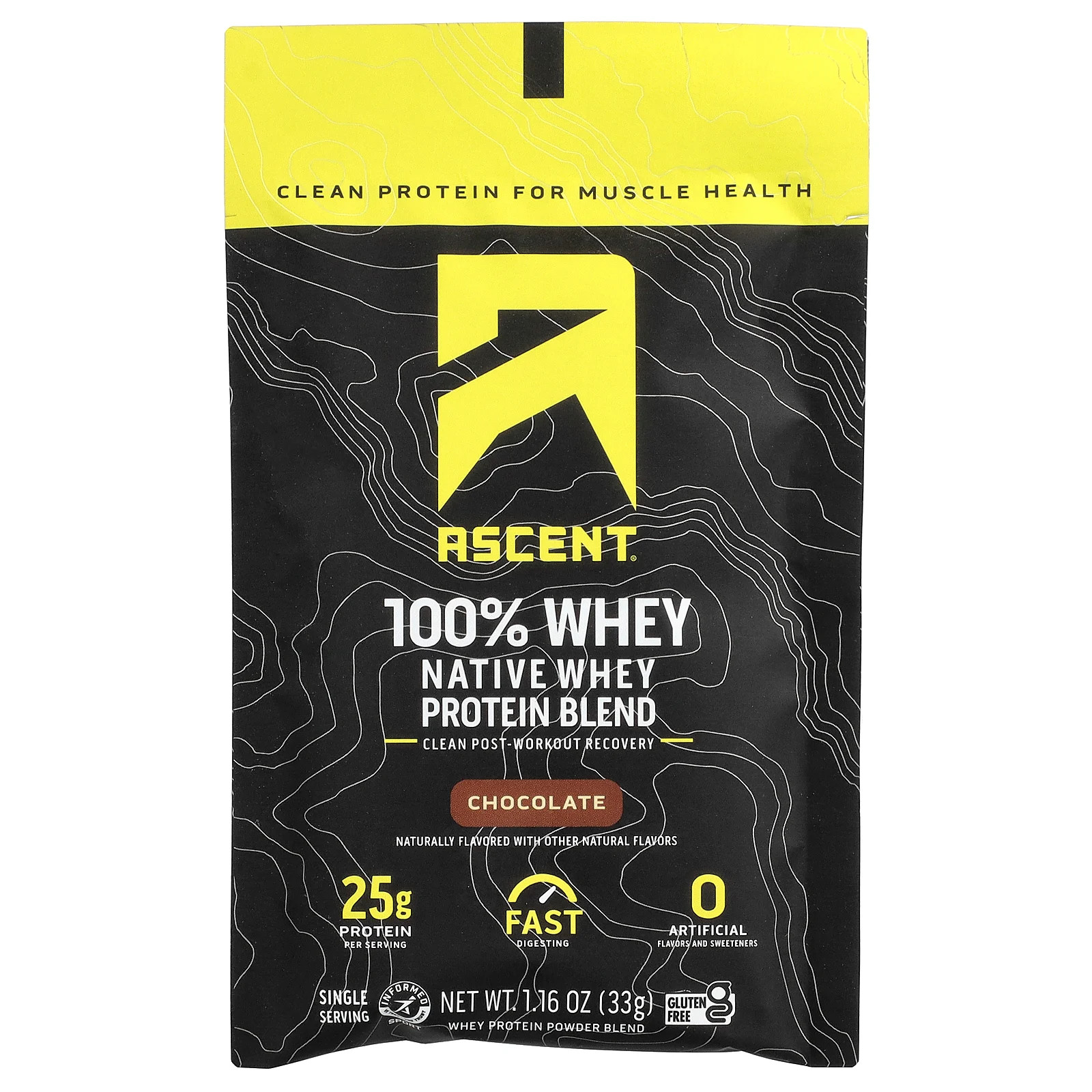 Native Whey Protein Blend, Chocolate, 15 Packets, 1.16 oz (33 g) Each