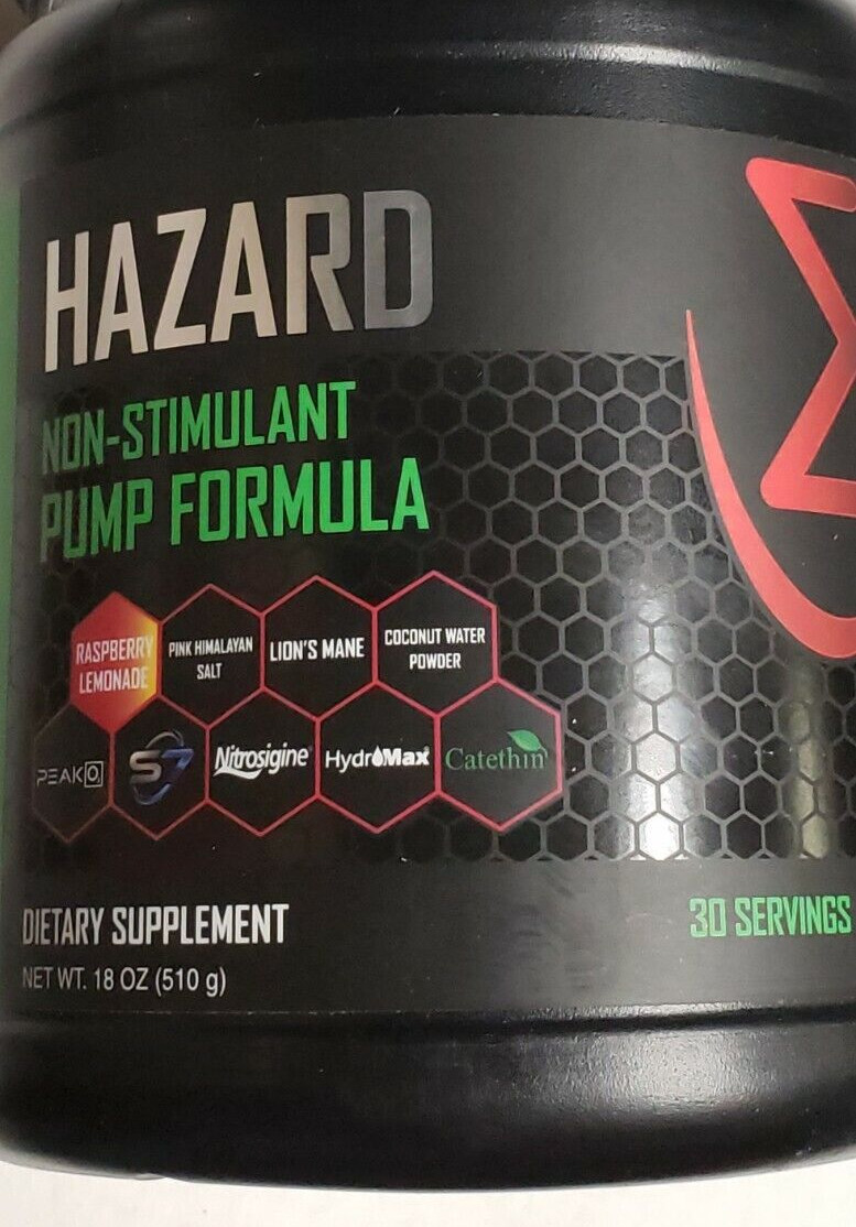 MFIT SUPPS – HAZARD Non-Stimulant Pump Formula – Raspberry Lemonade – Exp 2/2026