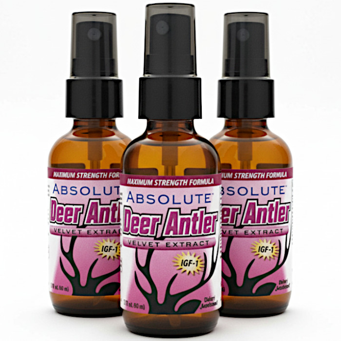 Absolute Nutrition – Deer Antler Velvet Extract (Pack of 3) 2 fl.oz