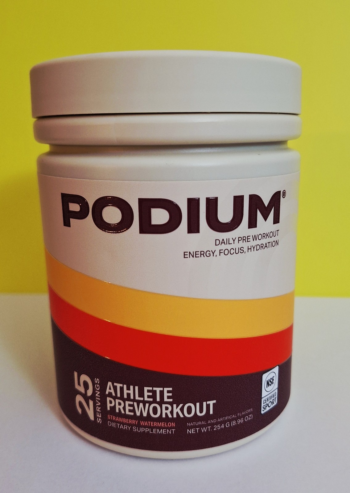 Podium Athlete Pre-Workout🍓🍉 150mg Caffeine, Hydration, 25 Serv, 07/2028✨️