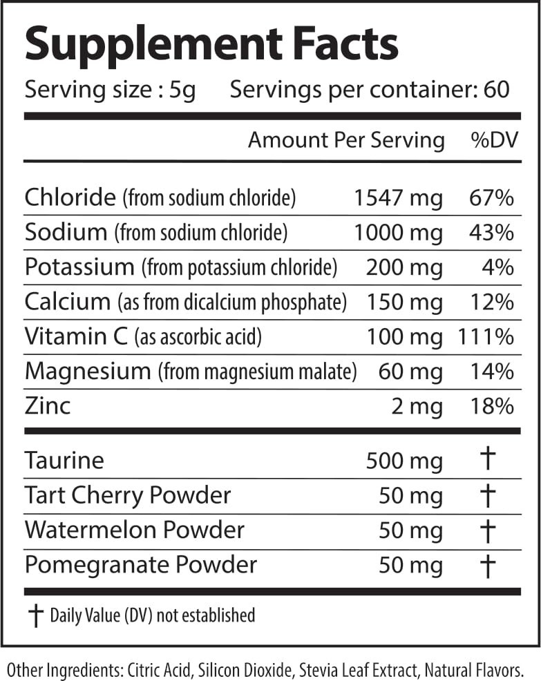 Electrolyte Powder Drink Mix – Sugar-Free Hydration, Zero Calorie, 60 Servings,