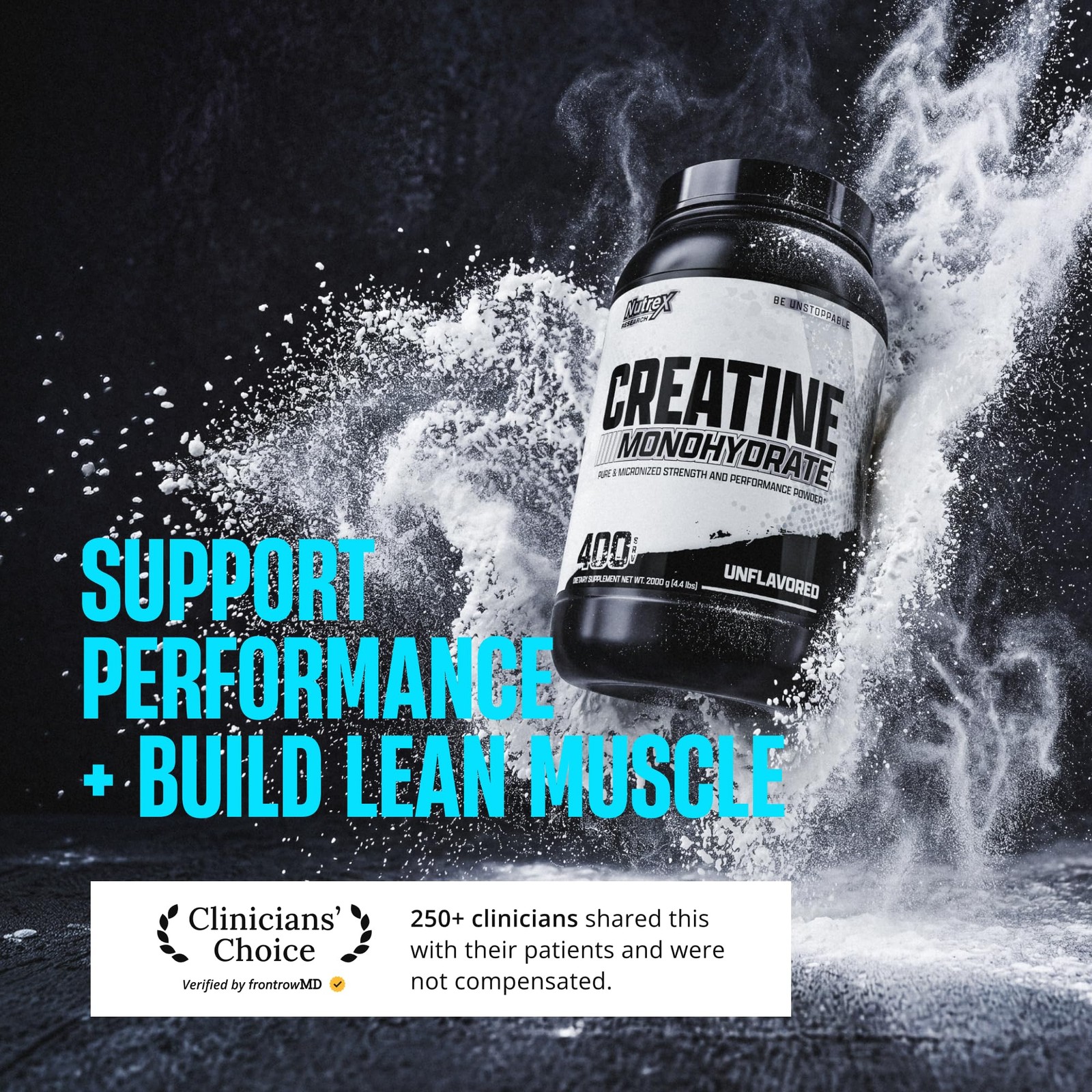 Nutrex Research Creatine Monohydrate Powder 400 400 Servings (Pack of 1)