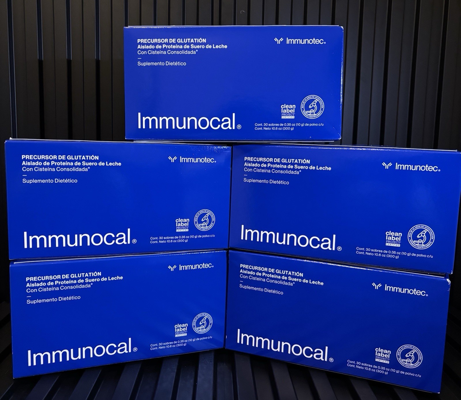 Immunocal Classic Blue 5 Boxes Regular Glutathione Precursor, Immunotec